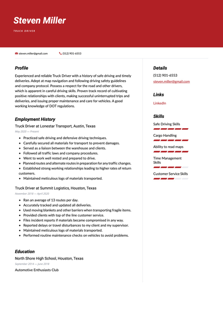 Tokyo theme resume template