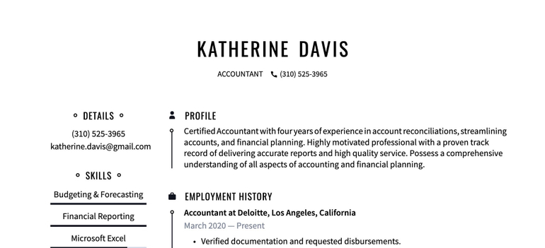 Build your resume now