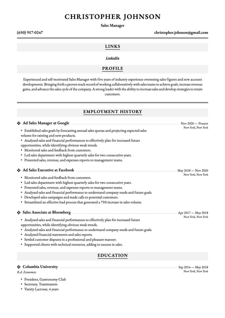 Santiago theme resume template